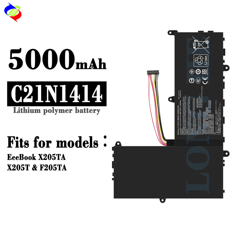 Suitable for Asus Eeebook X205Ta/X205T/F205Ta Notebook Battery C21N1414 Wholesale Suitable for Asus Eeebook X205Ta/X205T/F205Ta Notebook Battery C21N1414 Wholesale