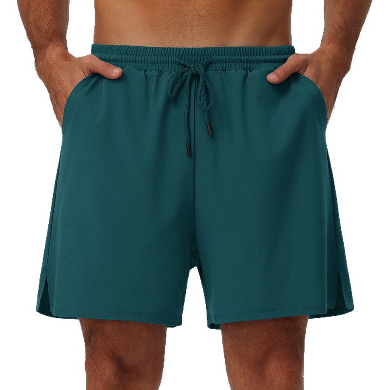 Men's Summer Sports Shorts Breathable Loose Basketball Running Fitness Training Quick-Dry Two-in-One Sports Pants