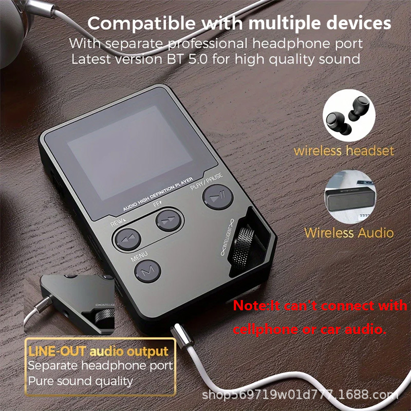 Manufacturer Wholesale Cross-Border Popular Hifi Lossless Music Player Mp3 Bluetooth High Quality Digital Walkman Mp4