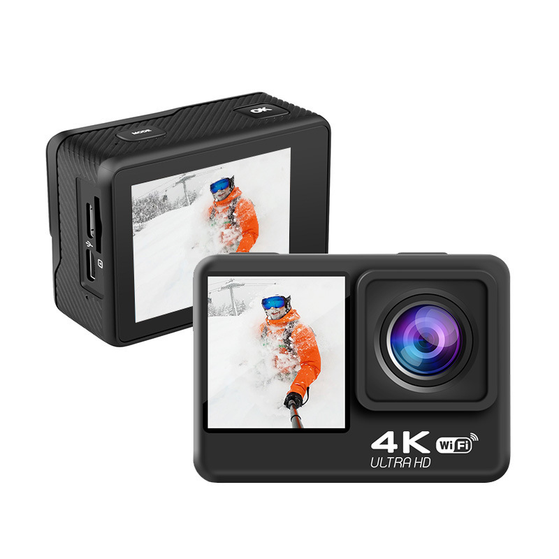 New high -definition 4K waterproof WiFi outdoor digital camera touch dual -screen sports camera anti -shake 4