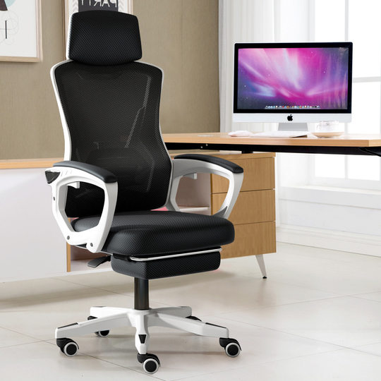 Computer Chair Home Office Chair Mesh Chair Backrest Lifting Swivel Chair Staff Chair Student E-Sports Chair Game Pedal