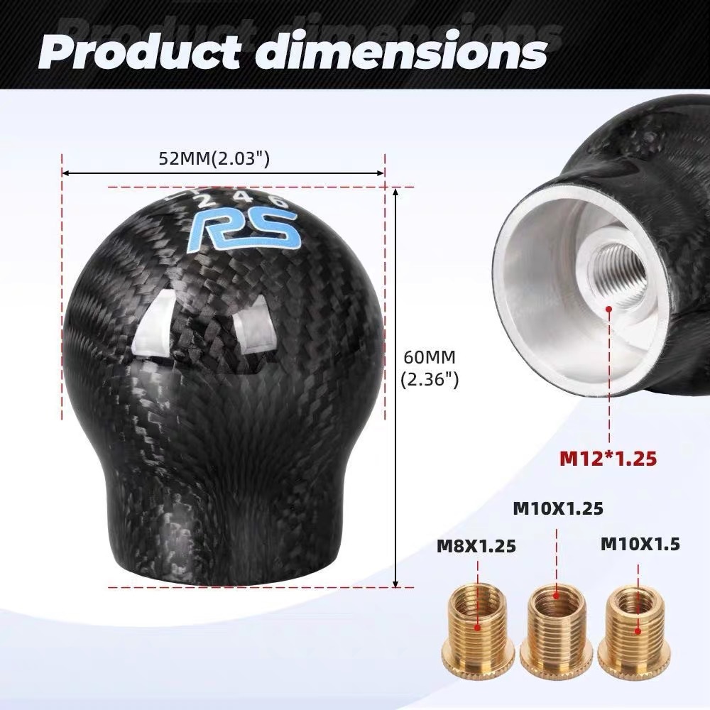 Focus Fiesta RSST modified carbon fiber gear shift knob