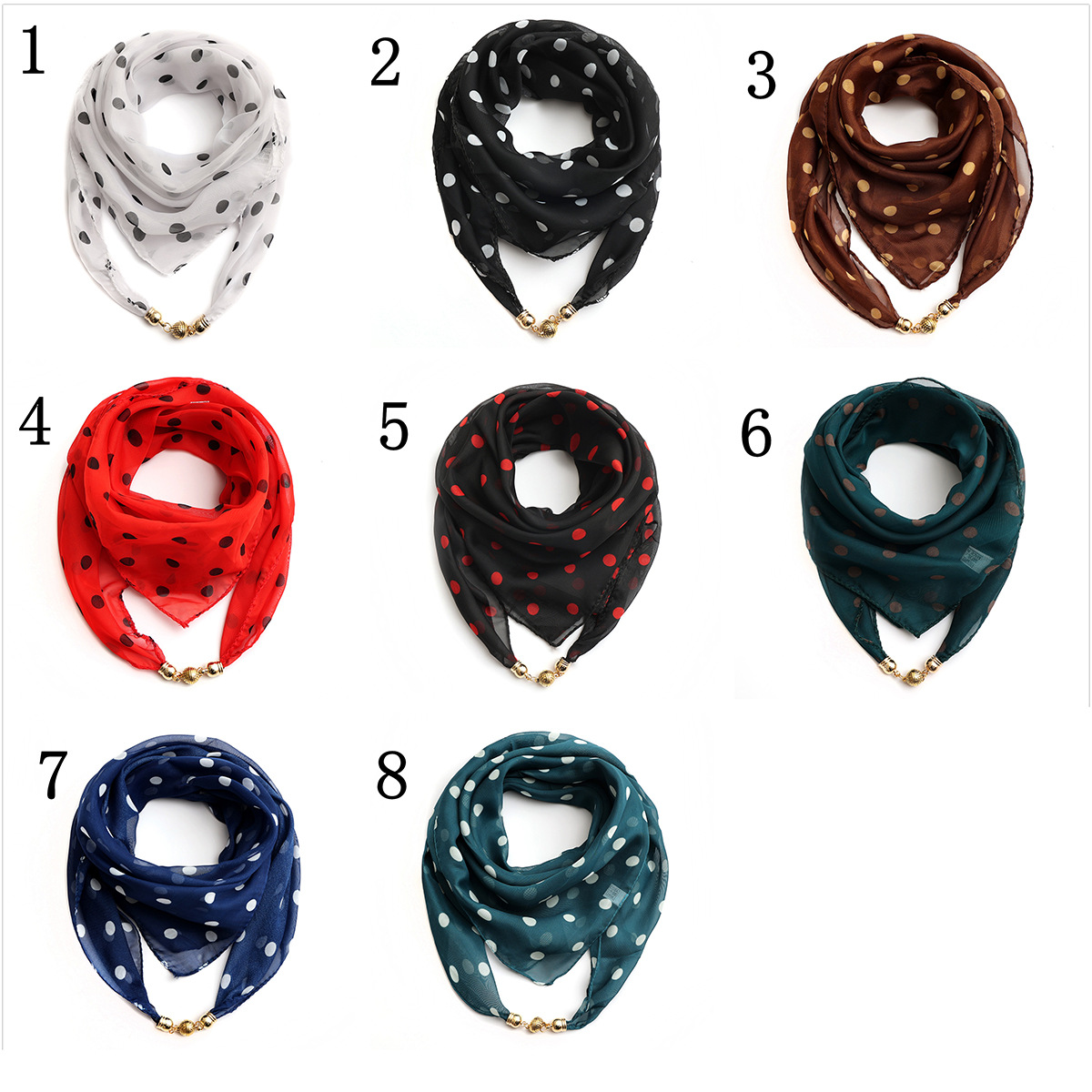 Women's Simple Style Classic Style Color Block Chiffon Silk Scarf display picture 1