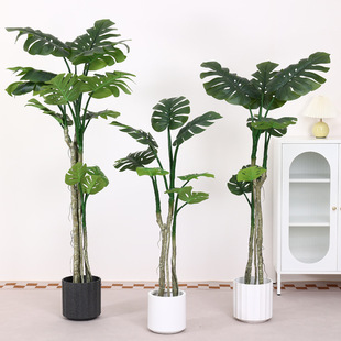 Nordic-style simulation turtle-backed bamboo plant fake tree bionic green plant potted plant indoor living room decoration window landscaping ornaments
