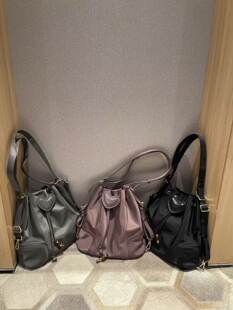 Capacious quality nylon one-shoulder bag, backpack, shoulder bag