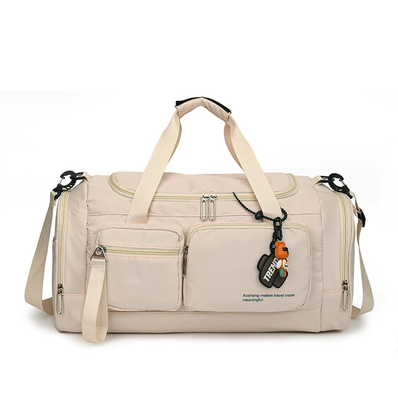 Bolsa de fitness de gran capacidad para viajes transfronterizos, modelo nuevo 2025, bolsa de viaje de corta distancia, bolsa multifuncional con separación de seco y húmedo, bolsa de equipaje compartimentada