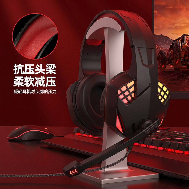 Selección estricta G5000 auriculares portátiles computadora de escritorio con micrófono de juego auriculares por cable en stock