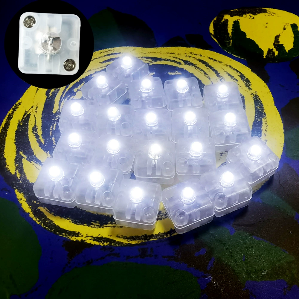 LED-ободок, разноцветные украшения, квадратный маленький мигающий фонарь, шарик