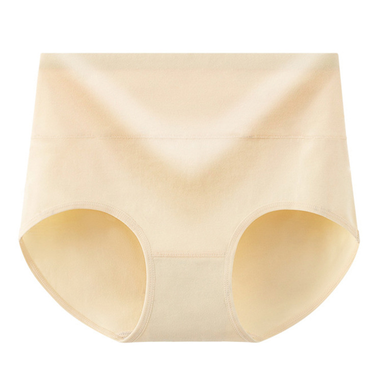 Ropa interior de mujer entrepierna de algodón cintura alta vientre contracción Levantamiento de cadera primavera y verano más calzoncillos ropa interior de niña tela de algodón