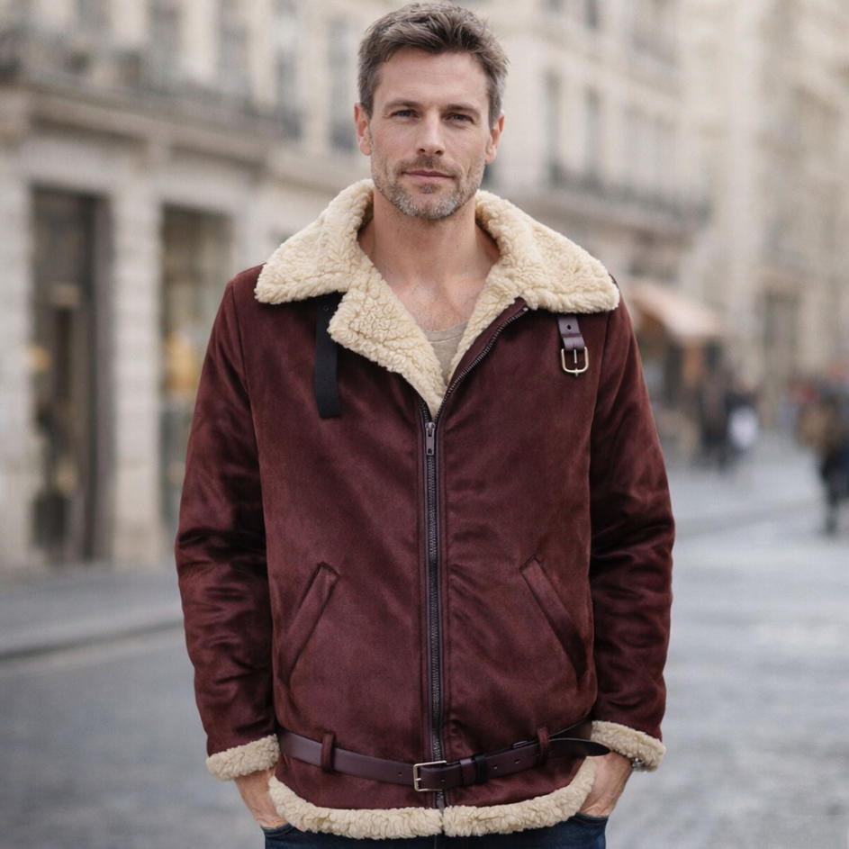 Europe Retro Winter coat abrigo de contraste con cremallera de solapa gruesa cálida de invierno de moda retro