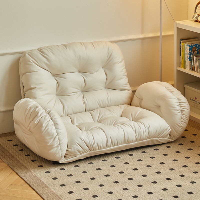 Small Apartment Lazy Sofa Single And Double Reclining And Sleeping Sofa Bed Bedroom Balcony Tatami Bay Window Small Sofa Chair