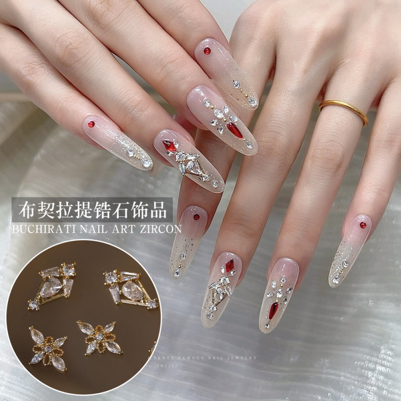 Zircon Nail Art Rhinestone Jewelry Trendy Luxury Alloy Hollow Diamond Nail Accessories Zircon Nail Art Rhinestone Jewelry Trendy Luxury Alloy Hollow Diamond Nail Accessories