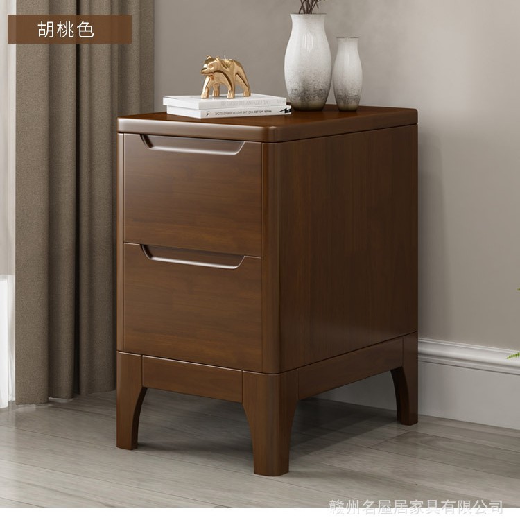 Mesita de Noche para Dormitorio, Madera Maciza, Estilo Simple y Moderno, Nueva Mesita de Noche de Alta Gama 2023, Venta Directa de Fábrica