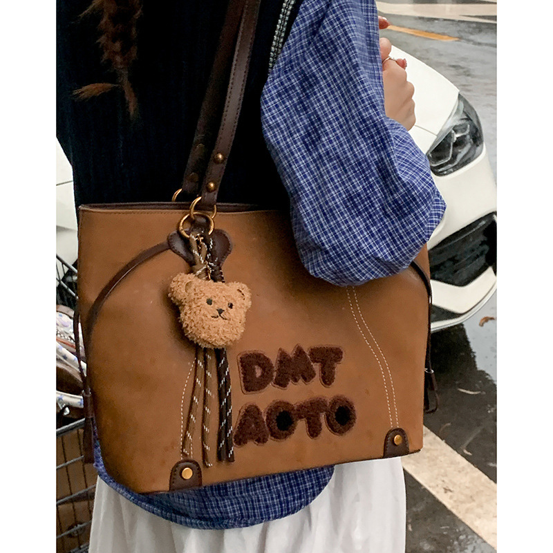复古字母通勤腋下包包女2025新款时尚高级感托特包大容量单肩包|undefined