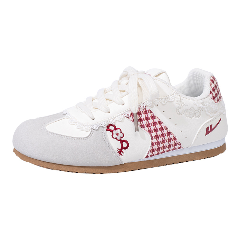 Zapatos de entrenamiento de ballet retro retro de otoño de estilo coreano, zapatos casuales de color delgado, zapatos de mujer ligeros diarios lindos