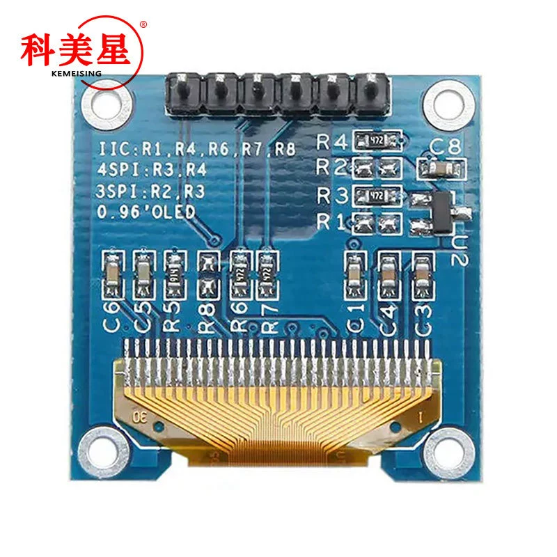 0.96-дюймовый 6-игольчатый OLED LCD дисплей модуль SPI связь 12864/STM32/51/обычный