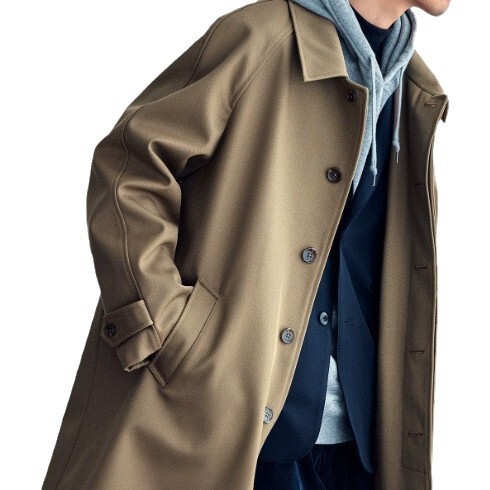 Woolen trench coat