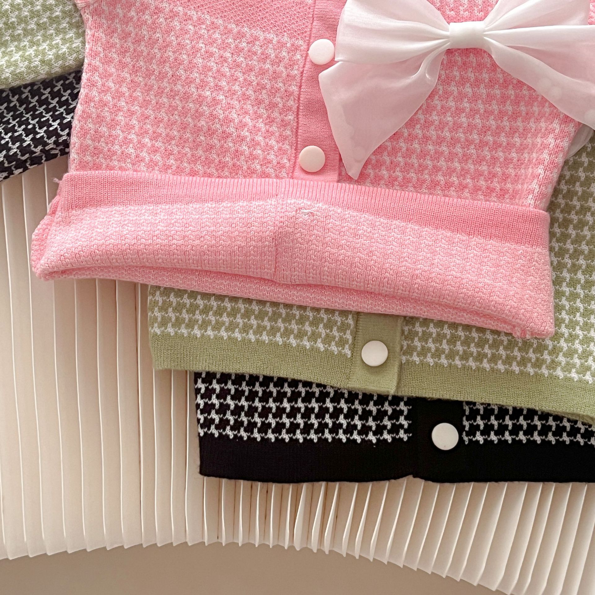 JINYONG 2024 New Autumn and Winter Knitted Girl's Small Fragrant Style Set Skirt_voghion.com