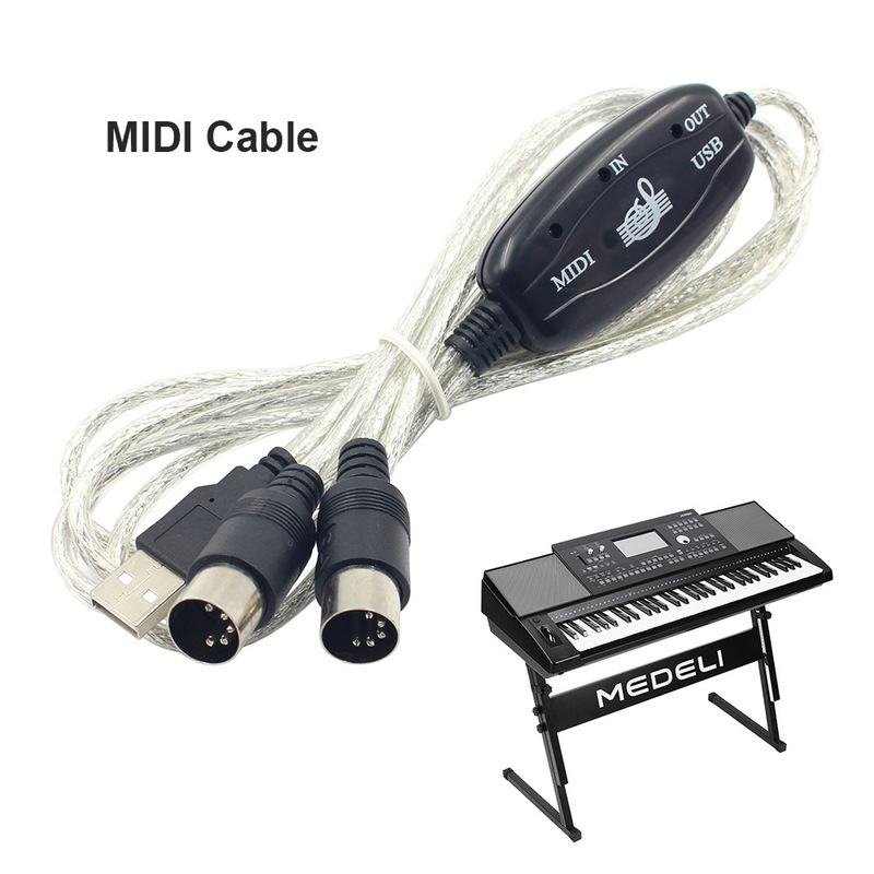 MIDI Line 5-pin Music Editing line MIDI to USB line electronic organ USBMIDI line MIDI Line 5-pin Music Editing line MIDI to USB line electronic organ USBMIDI line