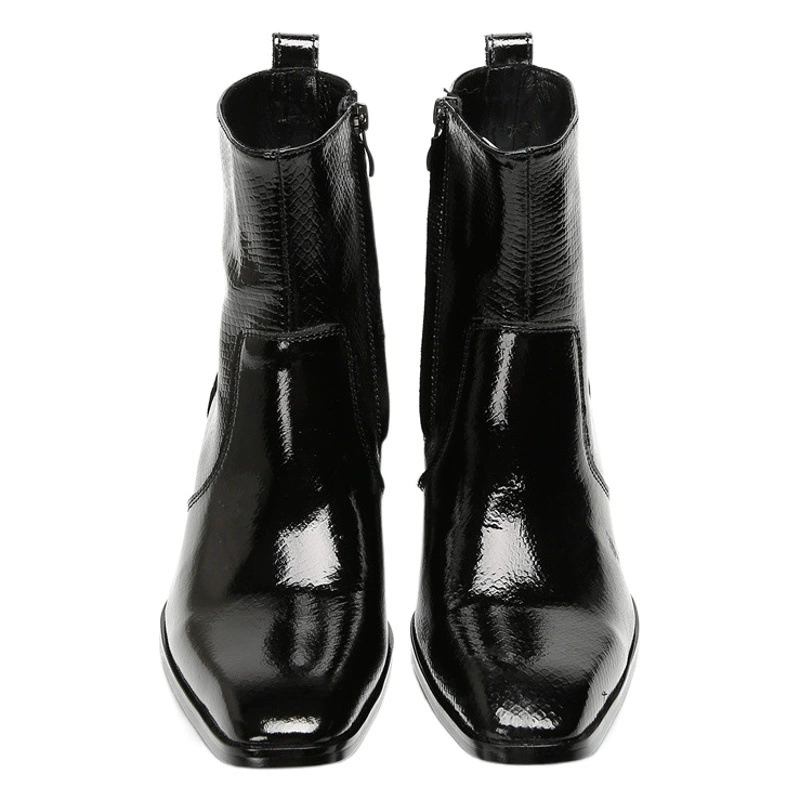 Черные высокие британские осенне-зимние мужские Ботинки Martin, ботинки челси, Мужская обувь из воловьей кожи, Мужская обувь в стиле ретро, короткие модные сапоги