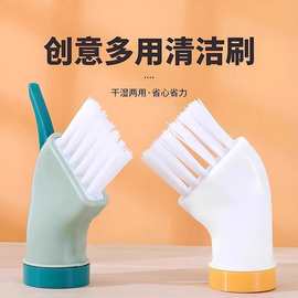 多功能无死角清洁刷可连接矿泉水瓶干湿两用扁头刷子多用缝隙刷子