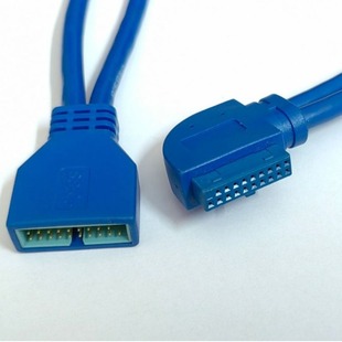 Tekx Motherboard Usb3.0 Cable 20P Extension Cable Male to Female Network Cable Expansion Cable Af3.0 with Screws