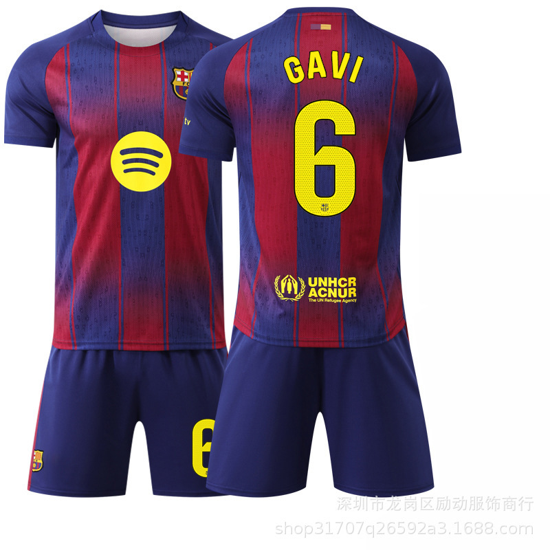 2526 新しい No. 10 アマール ジャージ バルセロナ ホーム イエロー ラ・リーガ バージョン サッカー ユニフォーム ラッシュフォード セット|undefined