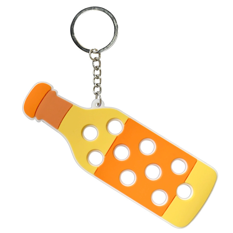 Hole Hole Colgante de llaver PVC pegamento blando DIY colgante de bolsas escolares colgante Amazon decoración regalos al por mayor stock image 15