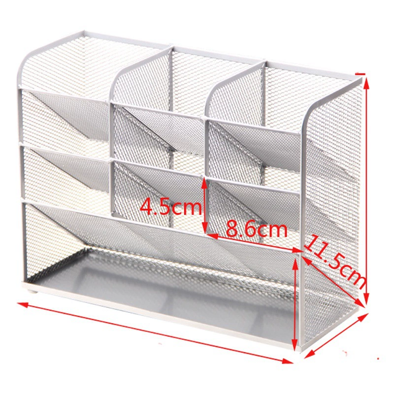 Металлическая сетка многофункциональный офисный держатель для канцелярских принадлежностей маркер кисть детский сад полка для хранения живопись комната цвет кисть корзина