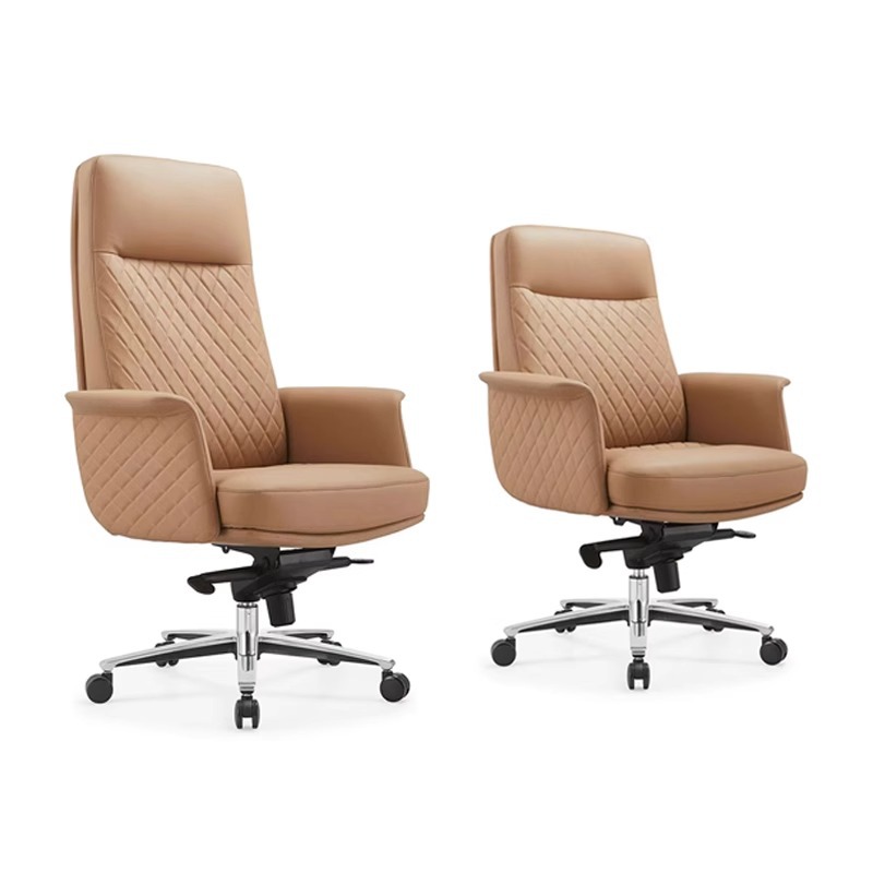 Silla de clase de lujo ligera silla de oficina de alta gama silla de cuero confortable silla de computadora silla de estudio doméstica silla de conferencias de negocios