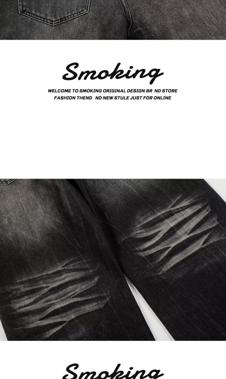 Men's Vintage Washed Jeans – Cleanfit Stretch Denim With Bootcut & Cat Whisker Distressing (S-3XL)​_mkmklike.com