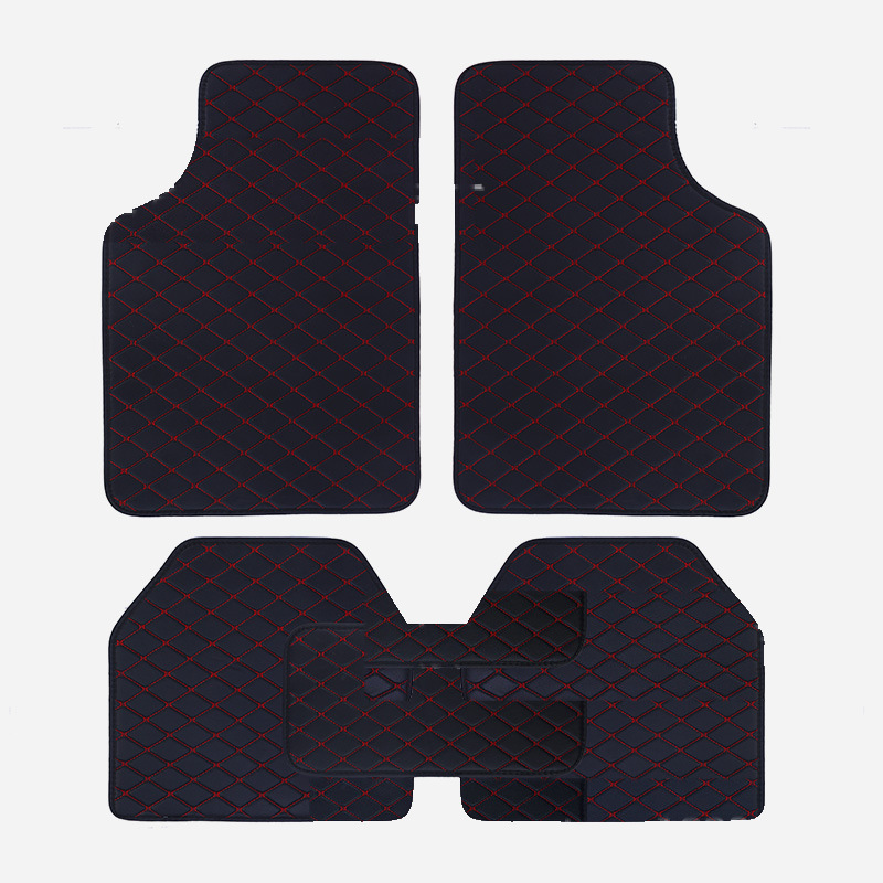 Amazon Temu best-selling universal five-piece set of car floor mats, non-slip and dirt-resistant leather car floor mats wholesale