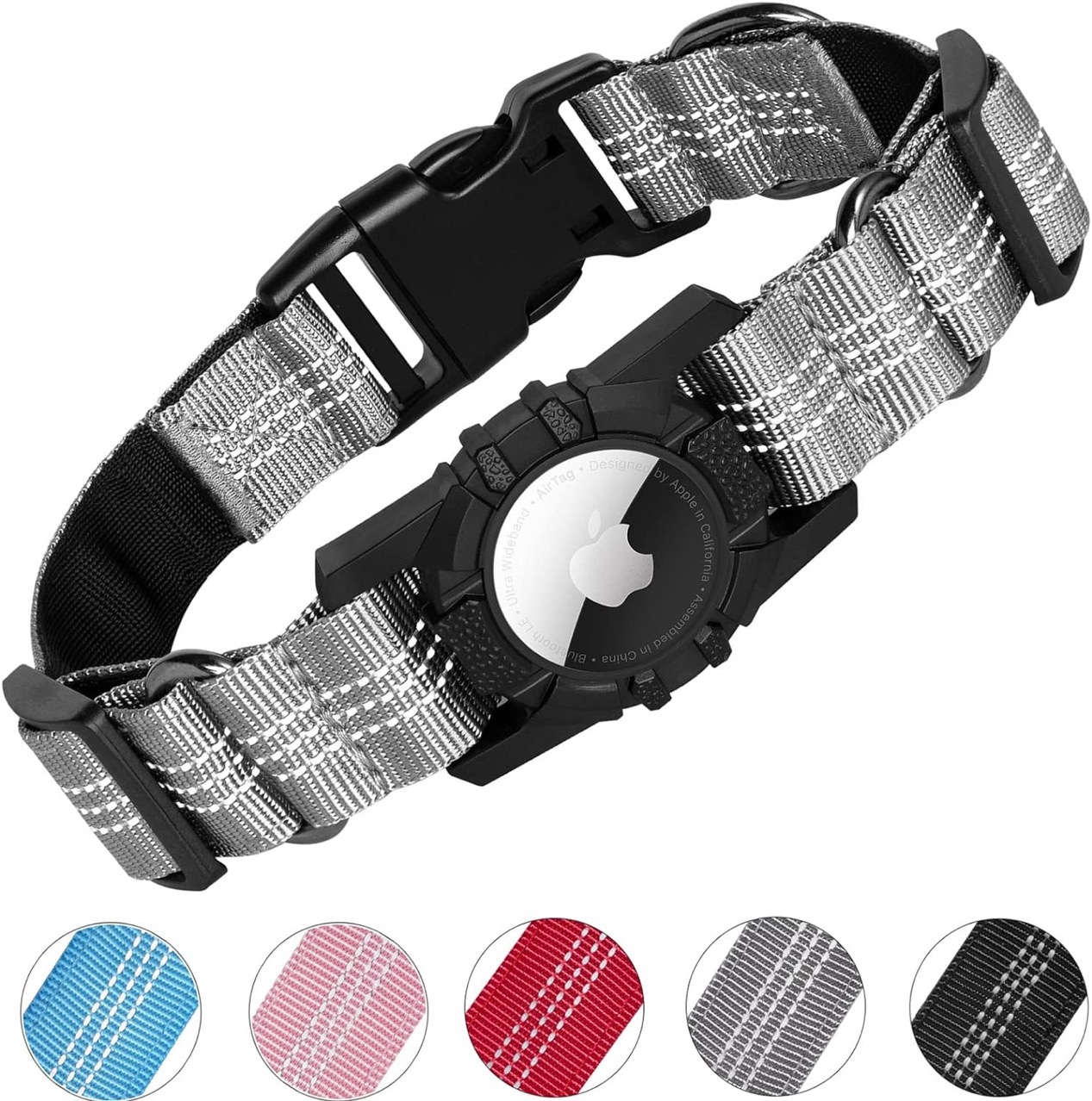 Amazon es adecuado para collares para perros con Apple AirTag, fundas protectoras para AirTag, collares para mascotas y productos de venta caliente transfronterizos.