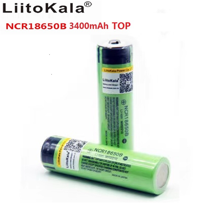 LiitoKala NCR18650B 18650锂电池  3400mah强光手电电蚊拍锂电池
