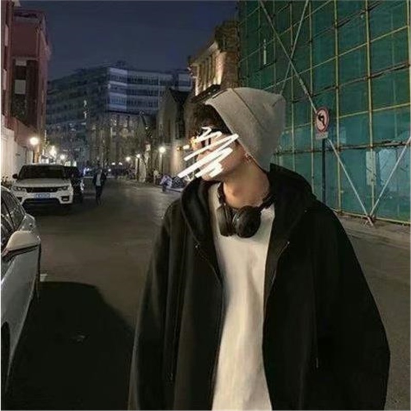 카디건 지퍼 스웨트셔츠 블랙