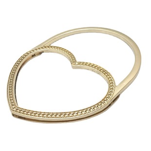 Factory self-produced and self-sold bag handle DIY handmade wool bag decorative heart-shaped handle zinc alloy twist handle