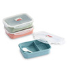 Solid Simplicity Plastic Fresh keeping Lunch box seal up Food Crisper student Workers Microwave Oven Bento Box