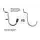 Hole board accessories 140pc hook supermarket shelf board hole board hook storage hook rack tools wholesale