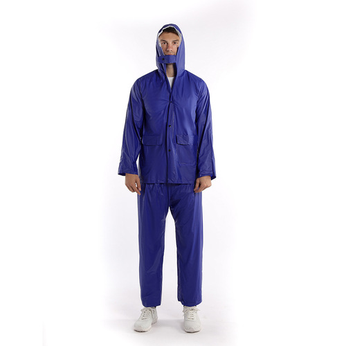 Cross-border PVC transparent overalls raincoat and rain pants set outdoor duty raincoat anti-storm rain split raincoat wholesale