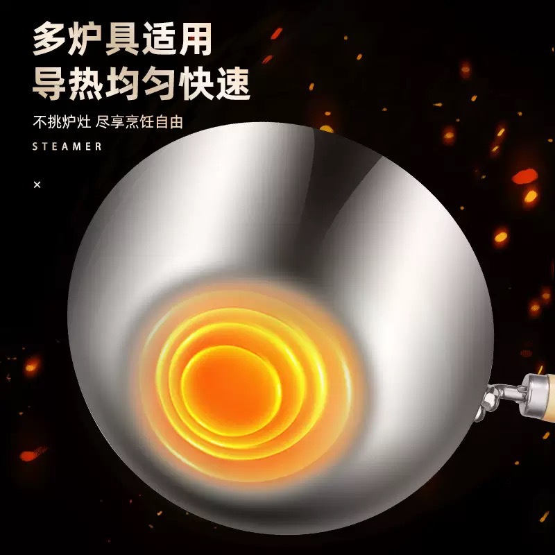 316 de acero inoxidable mini olla antiadherente horno electromagnético de gas para el hogar olla de cocción de platos gruesa para cocinar olla de cocción