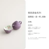 Purple rhyme sprinkled with gold · perfect pot (one pot, one cup)_simple decoration