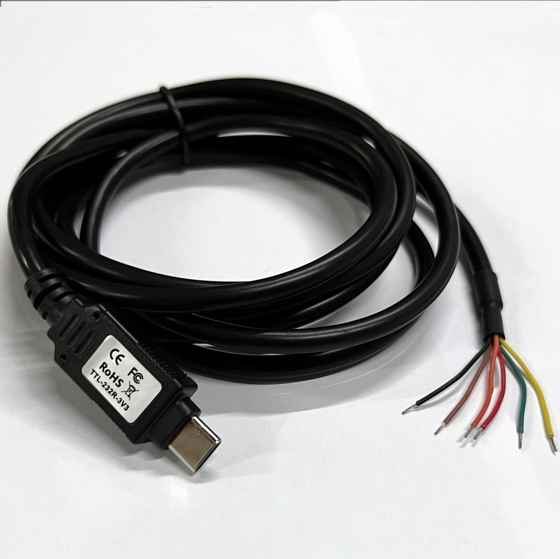 TTL-232R-3V3/5V，TTL Serial Cable 3v3/5V, 1.8M, FTDI原装芯片