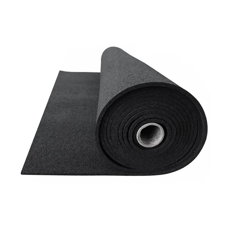 Starite black polyurethane rubber sound insulation pad manufacturer's shocking pad 5 thick composite material reducing vibration and sound insulation board