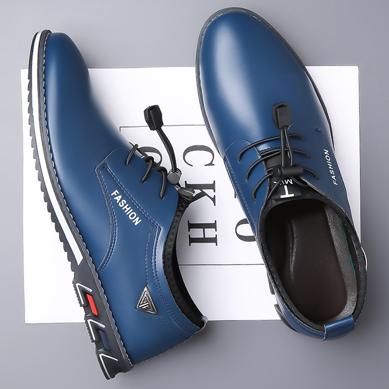Men Oxford Synthetic Leather Leather Round Toe Office Footgear_voghion.com