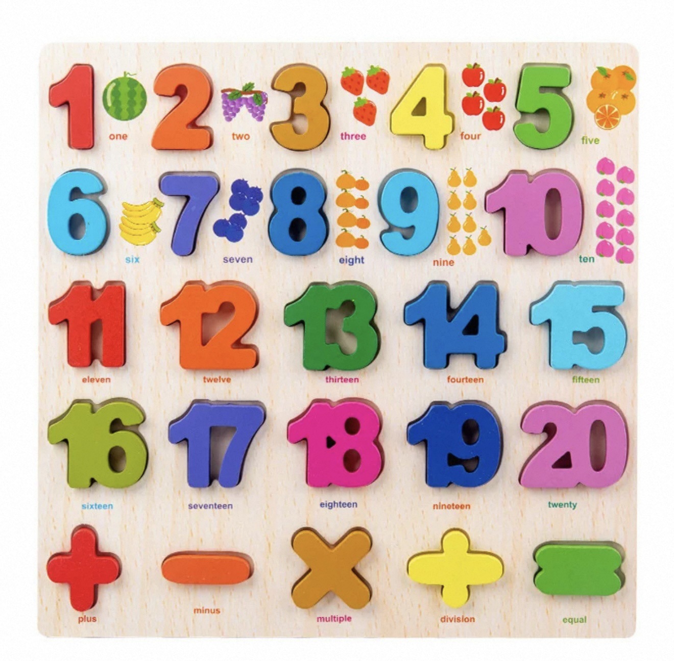 Juguetes para niños, reconocimiento de números y formas, bloques de construcción de partículas pequeñas, rompecabezas de madera para bebés, rompecabezas de ensamblaje, ensamblaje práctico de rompecabezas