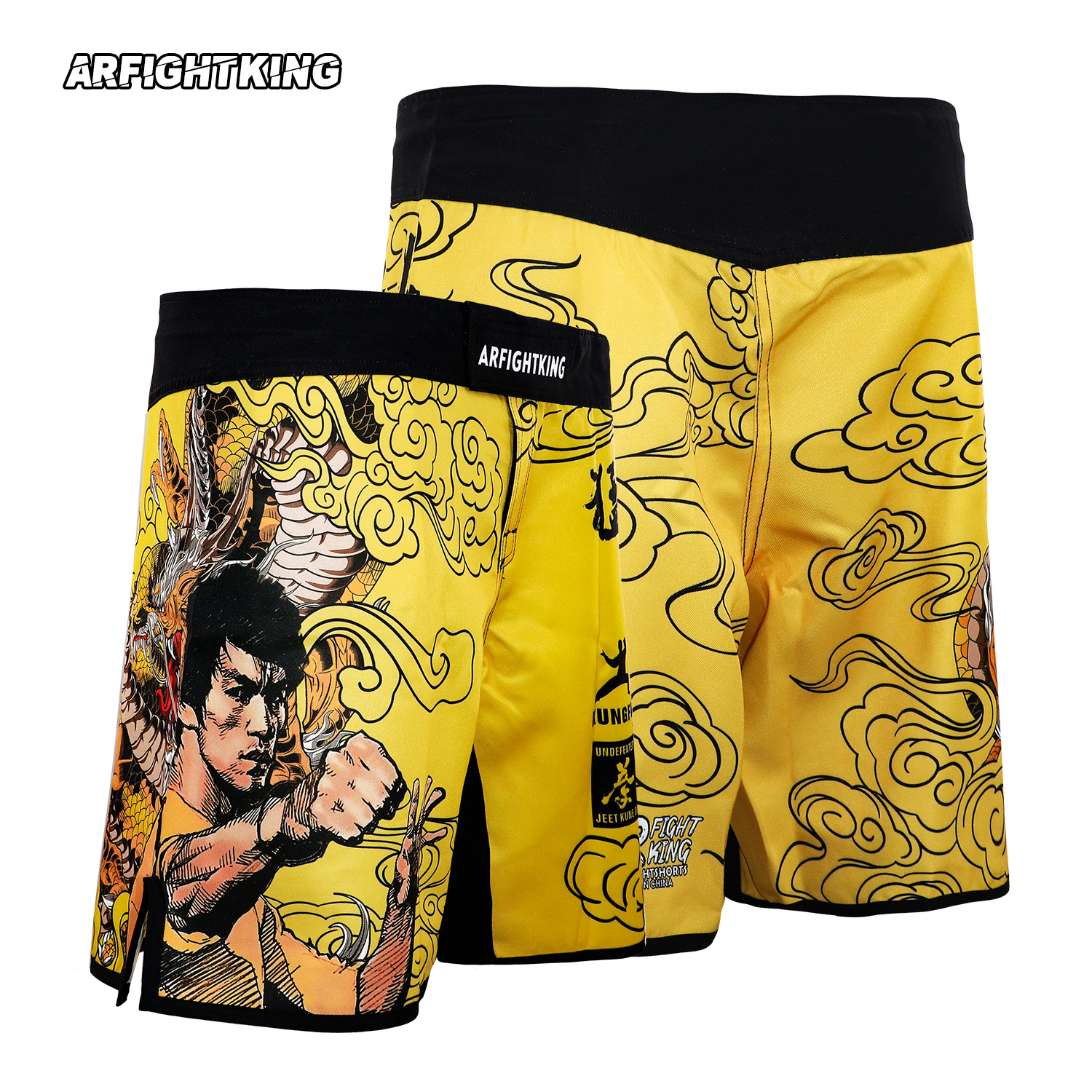 MMA Fighting Dragon Sports Training UFC Wear-resistant Shorts Men's and Women's Thai Boxing Fighting Jujitsu Venom Match Pants