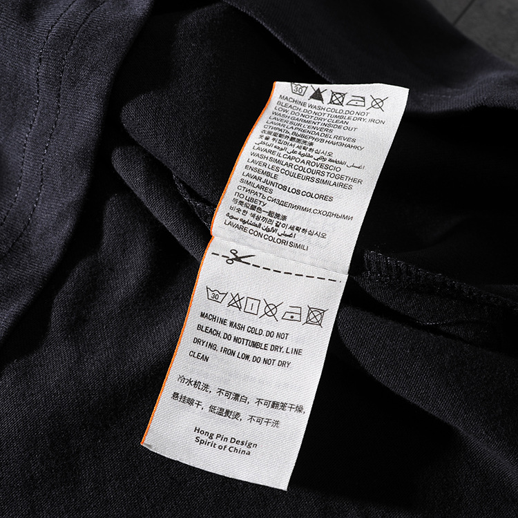 Modern banner American retro wash hair original print men's round collar short-sleeved T-shirt half-sleeve M618 38 Modern banner American retro wash hair original print men's round collar short-sleeved T-shirt half-sleeve M618 36