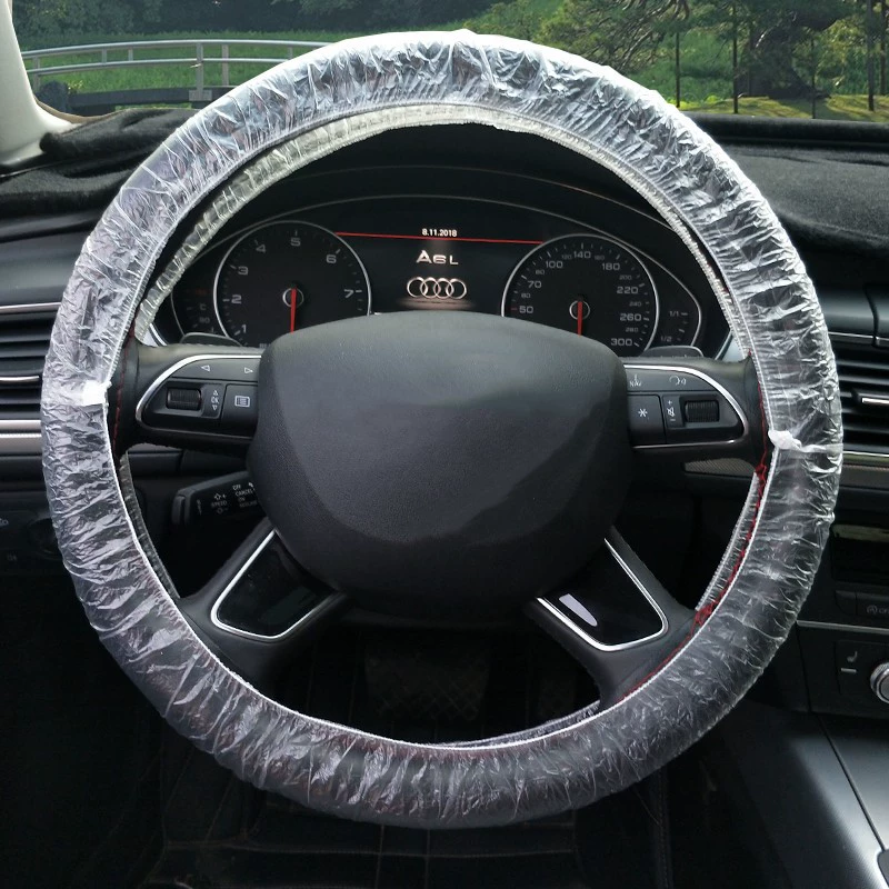 Одноразовый чехол рулевого колеса автомобильный пластиковый чехол анти-грязь и загрязнение 4S салон красоты авто ремонт одноразовый руль
