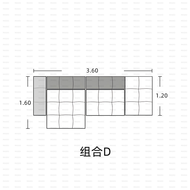 像素沙发意式极简半真皮全青皮双面高订原版横厅模块组合客厅沙发|undefined