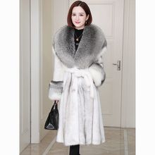 进口品牌中老年貂皮大衣女整貂十字貂2025冬新款水貂皮草